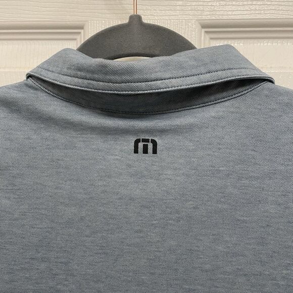 Travis Mathew Across the Atlantic Golf Polo Large Pima Cotton Short Sleeve Blue - Picture 6 of 7